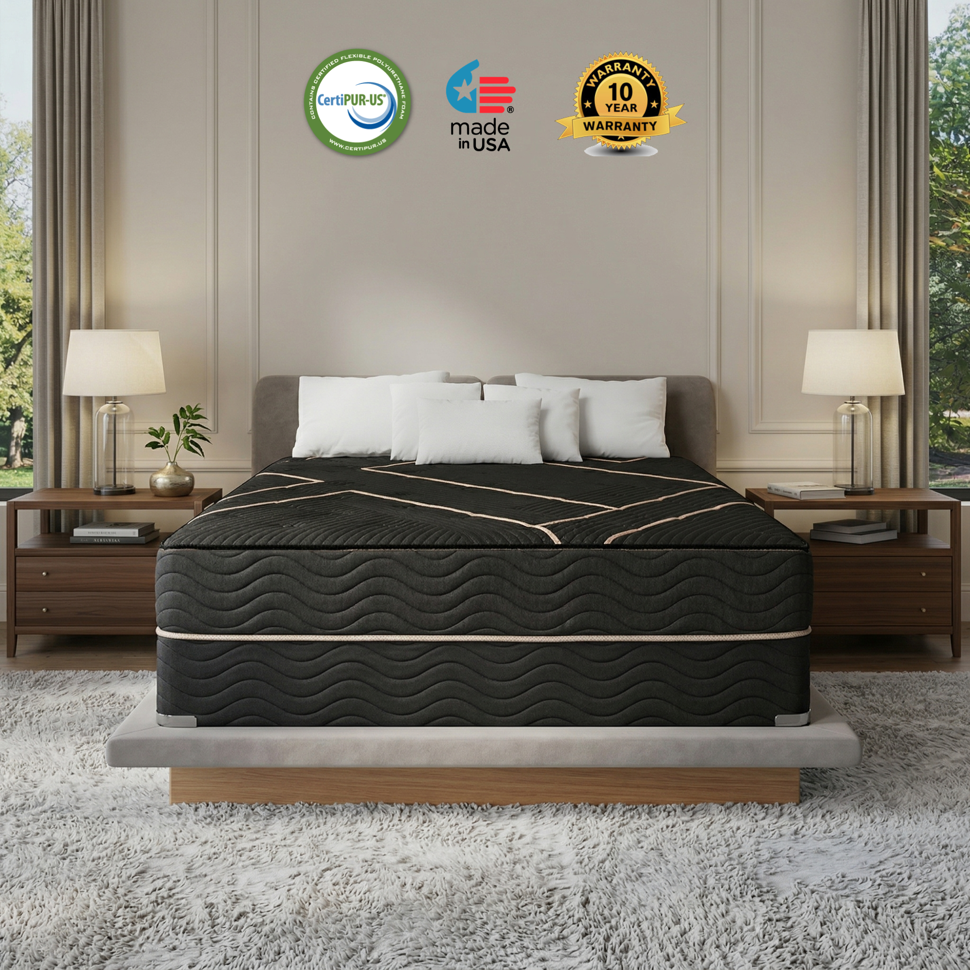 Mont Blanc Ultra Plush 12” InfinityChill™ Latex Hybrid Mattress