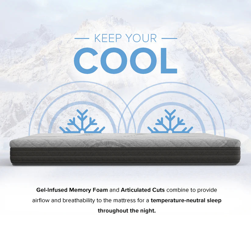 Essentials Comfort Reactive 8 Inch Medium Firm Mattress