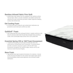 Golden Ray Extra Plush 12” QuiltSoft™ Bamboo Hybrid Mattress